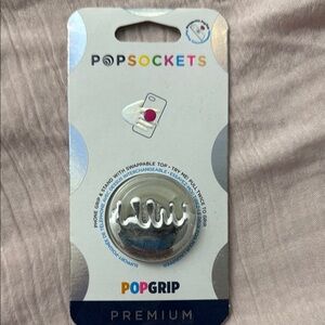 PopSocket Silver Phone Cover Grip